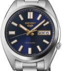 Seiko 5 Sports Automatic Blue Dial Silver Steel Strap Watch for Men - SRPL55K1